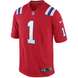 Men's New England Patriots Cam Newton Nike Red Alternate Game Jersey