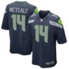 Men's Seattle Seahawks DK Metcalf Nike College Navy Game Jersey