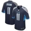 Men's Tennessee Titans AJ Brown Nike Navy Game Jersey