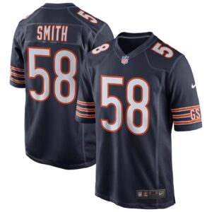 Men's Chicago Bears Roquan Smith Nike Navy Game Jersey