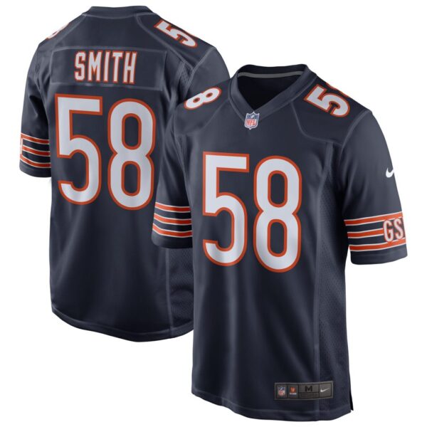 Men's Chicago Bears Roquan Smith Nike Navy Game Jersey