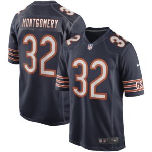 Men's Chicago Bears David Montgomery Nike Navy Game Jersey