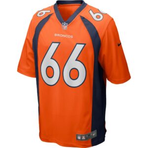 Men's Denver Broncos Dalton Risner Nike Orange Game Jersey