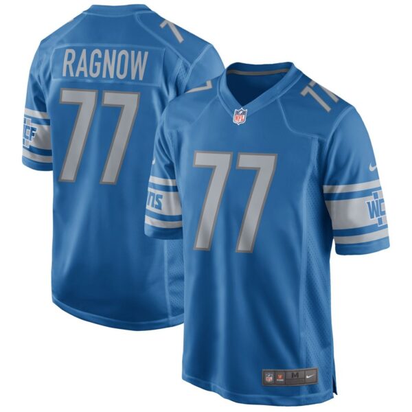 Men's Detroit Lions Frank Ragnow Nike Blue Game Jersey