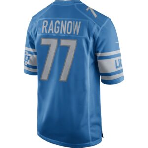 Men's Detroit Lions Frank Ragnow Nike Blue Game Jersey