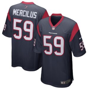 Men's Houston Texans Whitney Mercilus Nike Navy Game Jersey