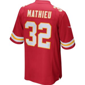 Men's Kansas City Chiefs Tyrann Mathieu Nike Red Game Jersey