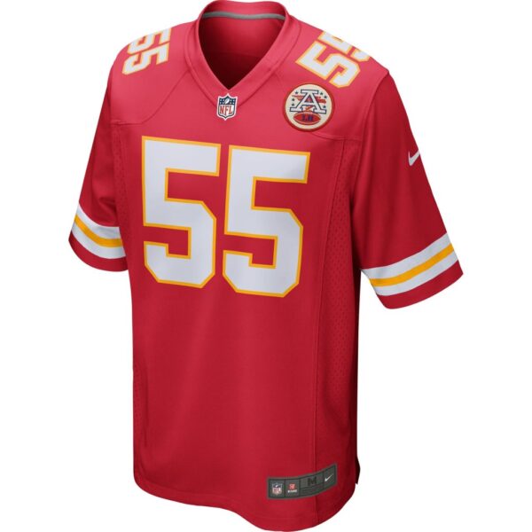 Men's Kansas City Chiefs Frank Clark Nike Red Game Jersey