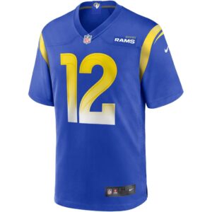 Men's Los Angeles Rams Van Jefferson Nike Royal Game Jersey