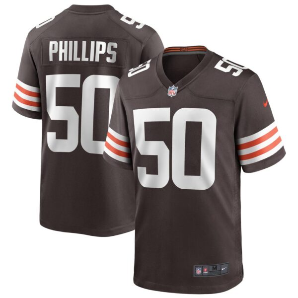 Men's Cleveland Browns Jacob Phillips Nike Brown Player Game Jersey