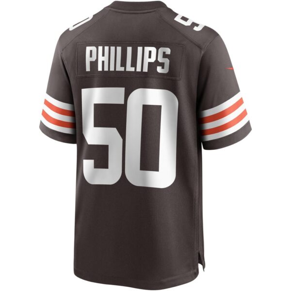 Men's Cleveland Browns Jacob Phillips Nike Brown Player Game Jersey