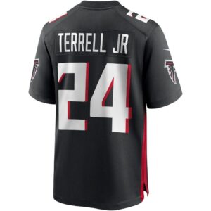 Men's Atlanta Falcons A.J. Terrell Jr. Nike Black Player Game Jersey