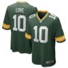 Men's Green Bay Packers Jordan Love Nike Green Player Game Jersey