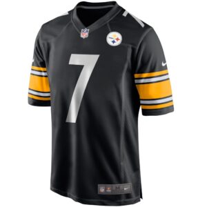 Men's Pittsburgh Steelers Ben Roethlisberger Nike Black Team Game Jersey