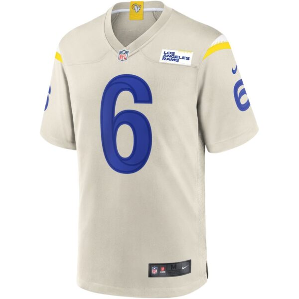 Men's Los Angeles Rams Johnny Hekker Nike Bone Game Jersey