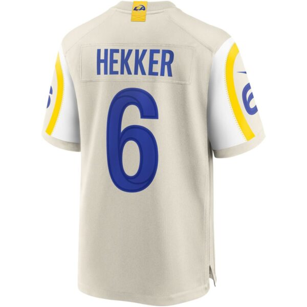 Men's Los Angeles Rams Johnny Hekker Nike Bone Game Jersey