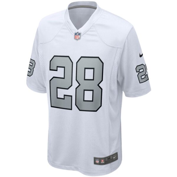 Men's Las Vegas Raiders Josh Jacobs Nike White Alternate Game Jersey