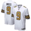 Men's New Orleans Saints Drew Brees Nike White Alternate Game Jersey