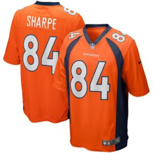 Men's Denver Broncos Shannon Sharpe Nike Orange Game Retired Player Jersey