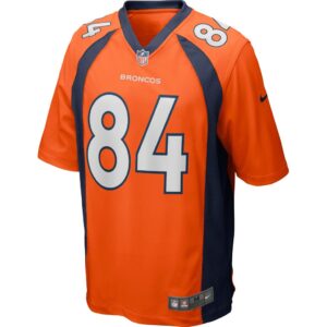 Men's Denver Broncos Shannon Sharpe Nike Orange Game Retired Player Jersey