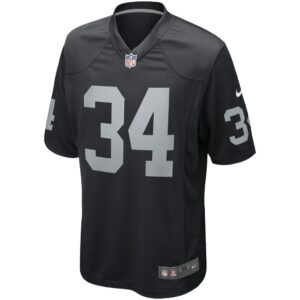 Men's Las Vegas Raiders Bo Jackson Nike Black Game Retired Player Jersey