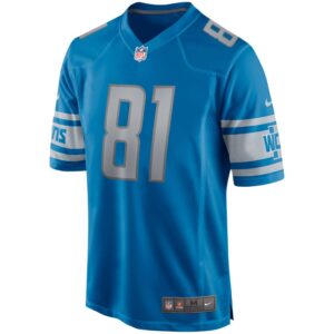 Men's Detroit Lions Night Train Lane Nike Blue Game Retired Player Jersey