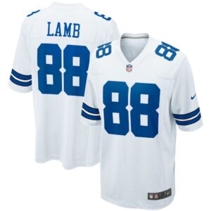 Men's Dallas Cowboys CeeDee Lamb Nike White Game Team Jersey