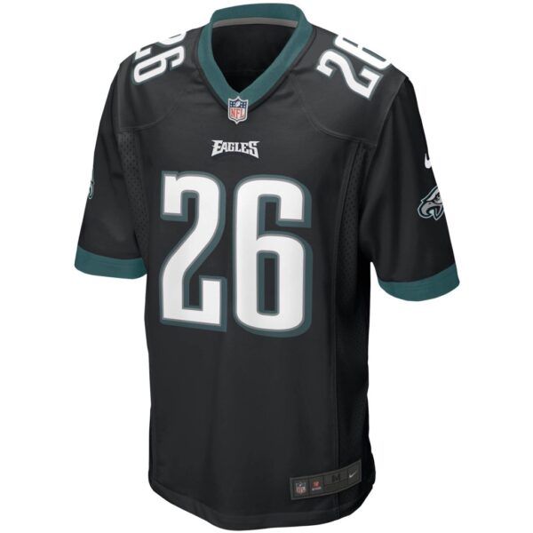 Men's Philadelphia Eagles Miles Sanders Nike Black Game Jersey