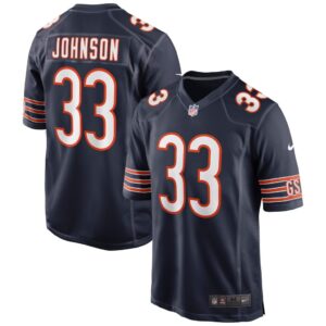 Men's Chicago Bears Jaylon Johnson Nike Navy Game Jersey