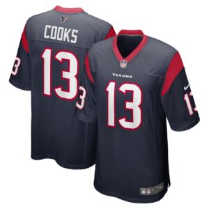 Men's Houston Texans Brandin Cooks Nike Navy Game Jersey