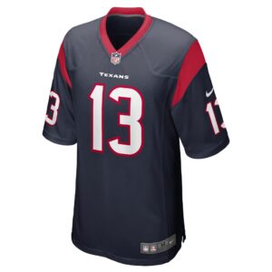 Men's Houston Texans Brandin Cooks Nike Navy Game Jersey