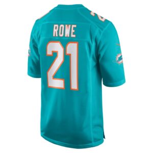 Men's Miami Dolphins Eric Rowe Nike Aqua Game Jersey