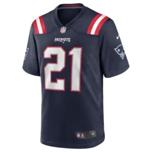 Men's New England Patriots Adrian Phillips Nike Navy Game Jersey