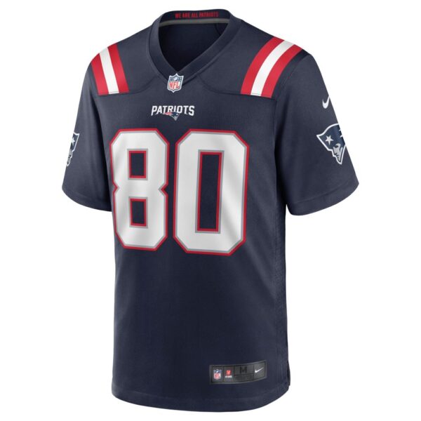 Men's New England Patriots Gunner Olszewski Nike Navy Game Jersey