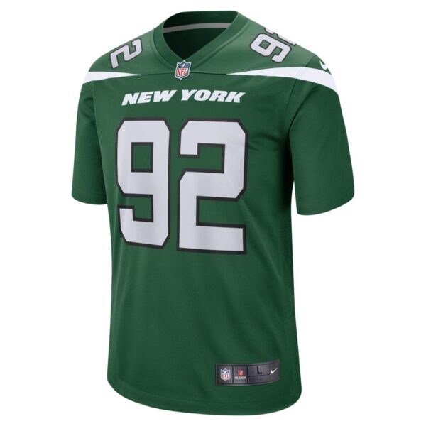 Men's New York Jets Jabari Zuniga Nike Gotham Green Game Jersey