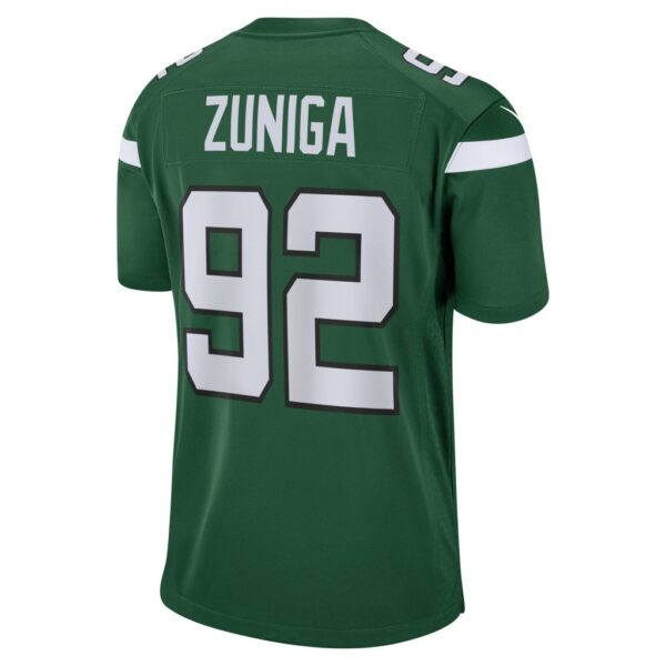 Men's New York Jets Jabari Zuniga Nike Gotham Green Game Jersey