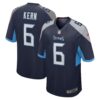 Men's Tennessee Titans Brett Kern Nike Navy Game Jersey