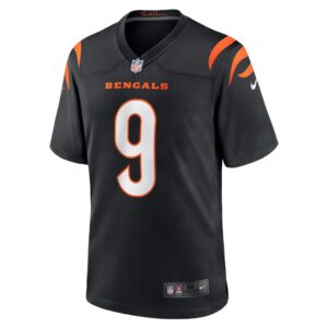 Men's Cincinnati Bengals Joe Burrow Nike Black Game Jersey