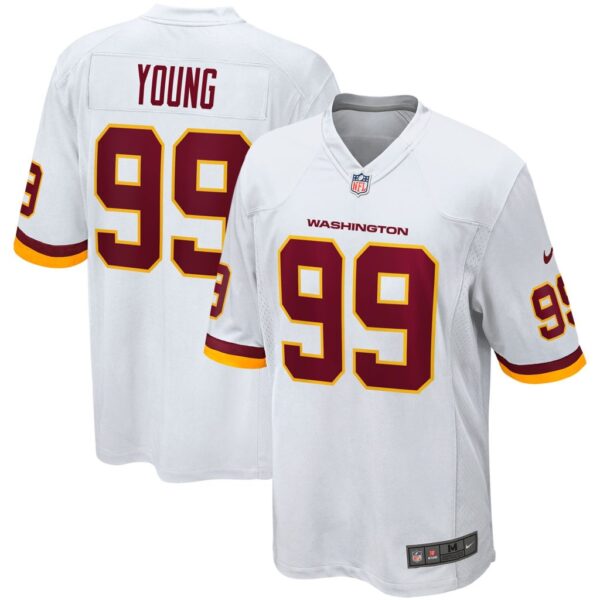 Men's Washington Football Team Chase Young Nike White Player Game Jersey