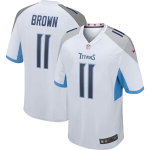 Men's Tennessee Titans AJ Brown Nike White Game Jersey