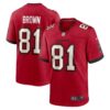 Men's Tampa Bay Buccaneers Antonio Brown Nike Red Game Jersey