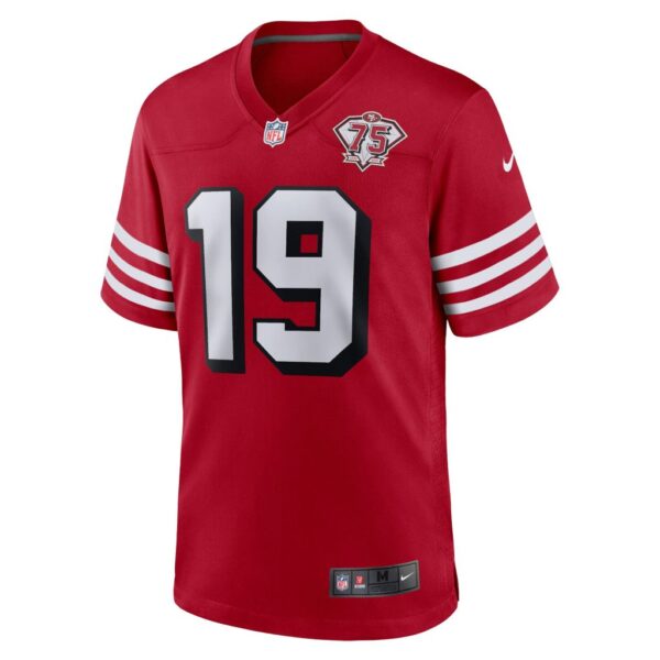 Men's San Francisco 49ers Deebo Samuel Nike Scarlet 75th Anniversary Alternate Game Player Jersey