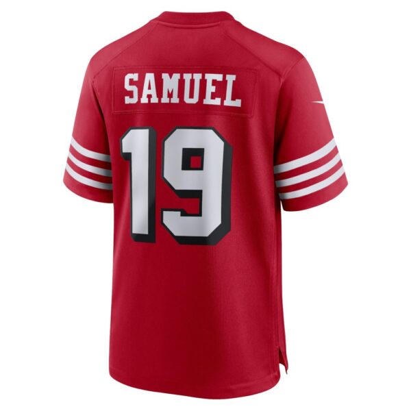 Men's San Francisco 49ers Deebo Samuel Nike Scarlet 75th Anniversary Alternate Game Player Jersey