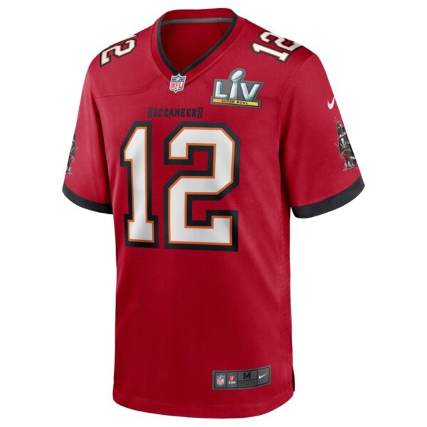 Men's Tampa Bay Buccaneers Tom Brady Nike Red Super Bowl LV Bound Game Jersey