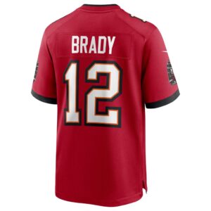 Men's Tampa Bay Buccaneers Tom Brady Nike Red Super Bowl LV Bound Game Jersey