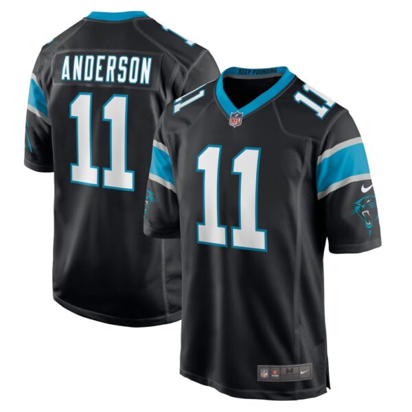 Men's Carolina Panthers Robby Anderson Nike Black Game Jersey