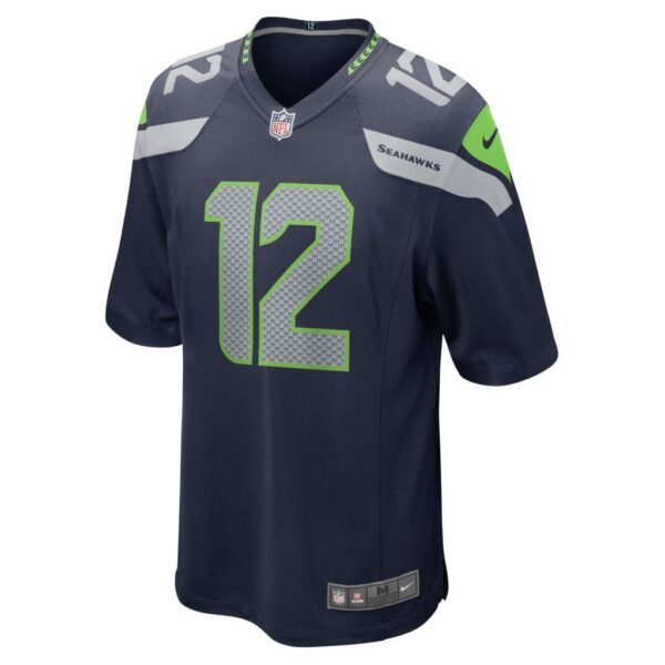 Men's Seattle Seahawks 12th Fan Nike College Navy Game Team Jersey