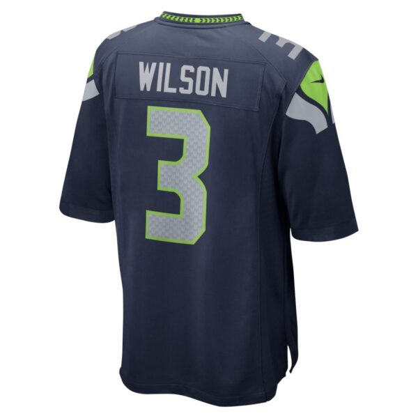 Men's Seattle Seahawks Russell Wilson Nike College Navy Game Team Jersey