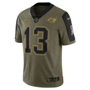 Men's Tampa Bay Buccaneers Mike Evans Nike Olive 2021 Salute To Service Limited Player Jersey