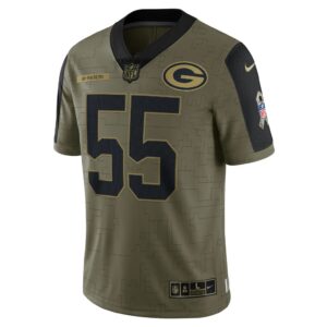 Men's Green Bay Packers Za'Darius Smith Nike Olive 2021 Salute To Service Limited Player Jersey